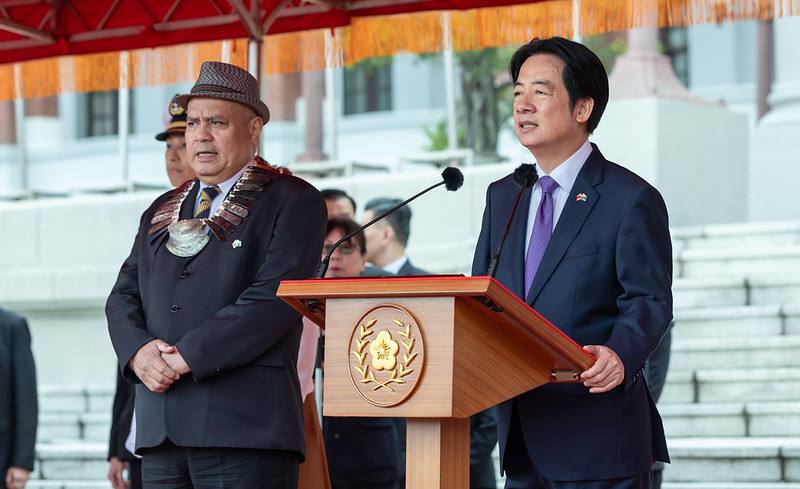 President Lai delivers remarks.