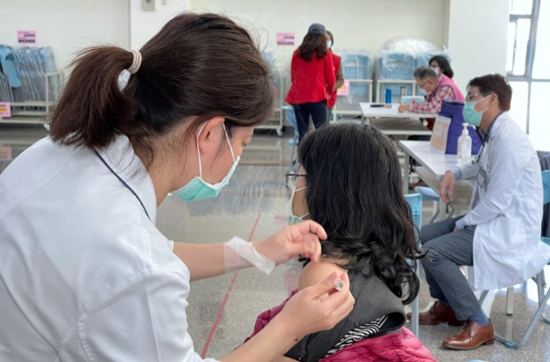 北市公費流感疫苗剩12萬劑。（中央社檔案照片）