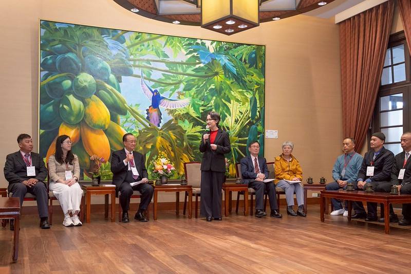 蕭美琴副總統20日上午接見「113年度績優捐血人代表」