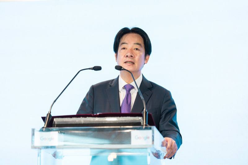 President Lai delivers remarks at a launch ceremony for Google’s AI Infrastructure Engineering Center in Taiwan.