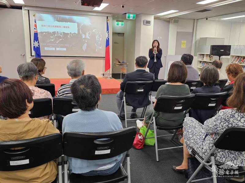 江佳慧提醒僑胞審慎評估赴中必要性，以確保自身安全。