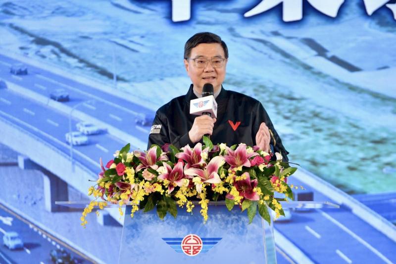 行政院長卓榮泰出席「台61 線快速公路新北市-苗栗縣路段平交路口改善工程-新北段」動土祈福典禮
