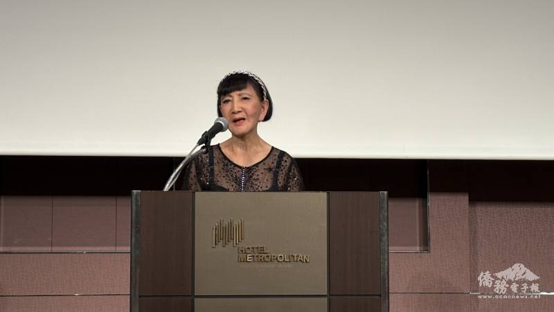 日台商務促進會會長今角友美致詞