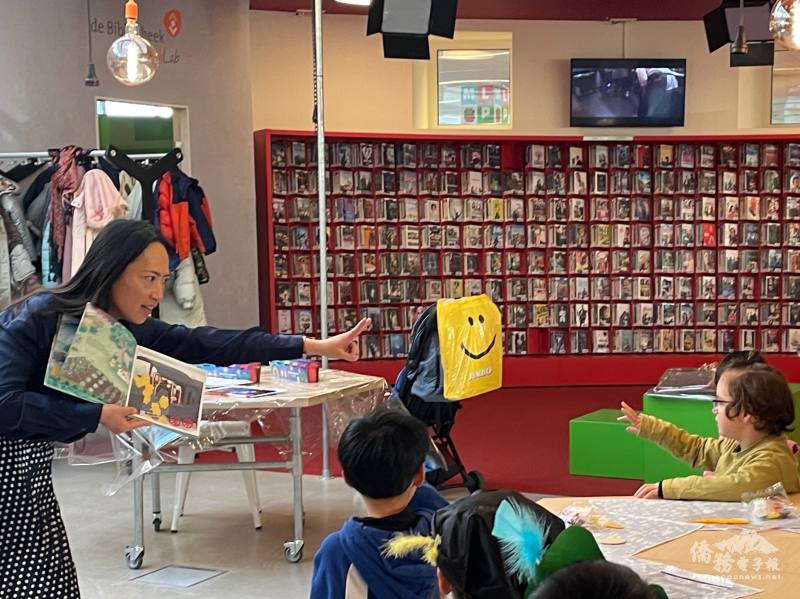Children enjoy an interactive storytime session with Nina Bankers-Chiu.