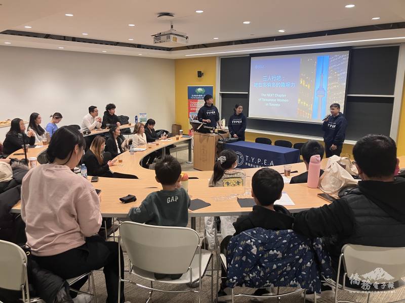 多倫多臺灣青商專業協會會長陳彥宇致詞