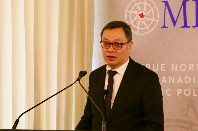 外交部政務次長陳明祺應邀在加拿大首都渥太華發表公開演講