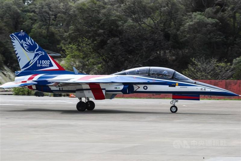 圖為漢翔公司研製勇鷹高教機。（中央社檔案照片）