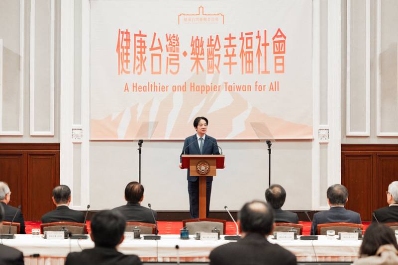 President Lai presides over sixth meeting of Healthy Taiwan Promotion ...
