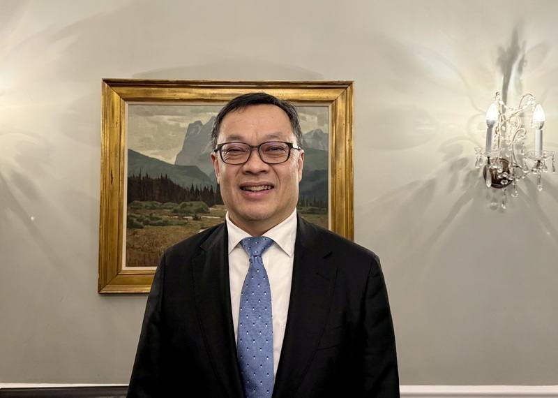 外交部政務次長陳明祺26日晚間結束訪加行程，返台前接受中央社專訪，期盼台灣在通訊韌性方面，與加拿大發展重要合作夥伴關係