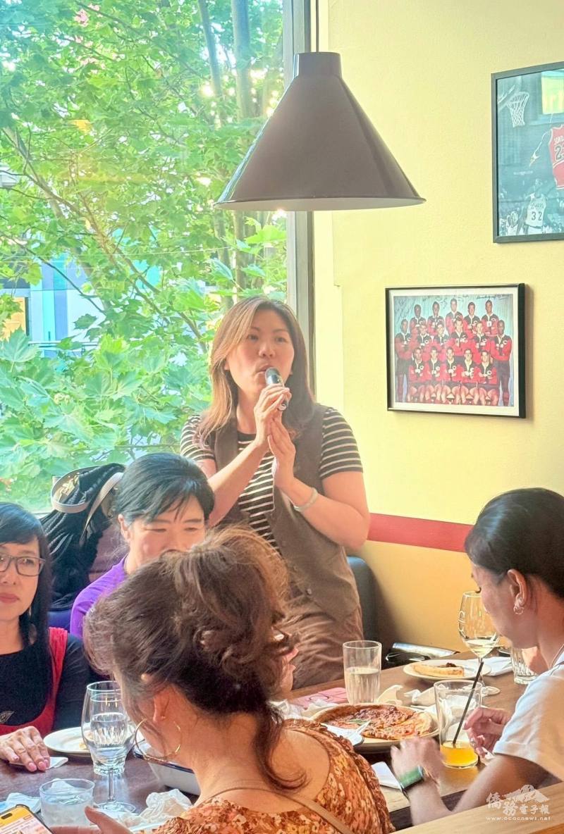 雪梨文教中心主任江佳慧感謝同鄉會促進臺澳之間的文化交流