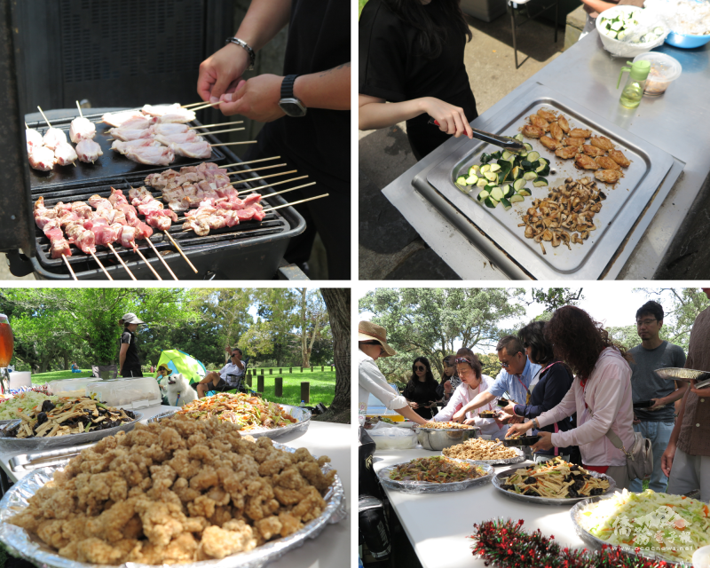 主辦方準備的各式美味佳餚，讓大家讚不絕口
