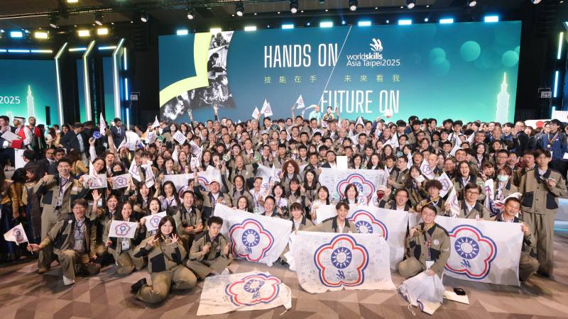 2025亞洲技能競賽臺灣代表團大合照