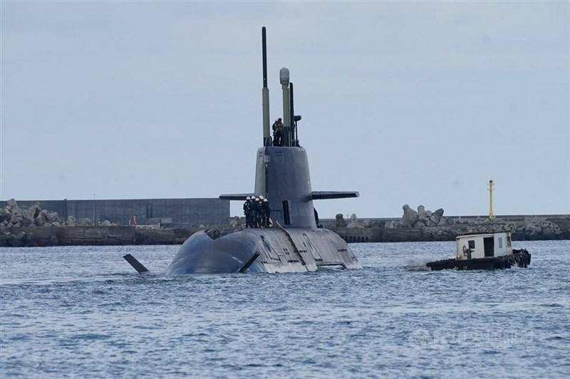Taiwan's first indigenous defense submarine Hai Kun. CNA file photo