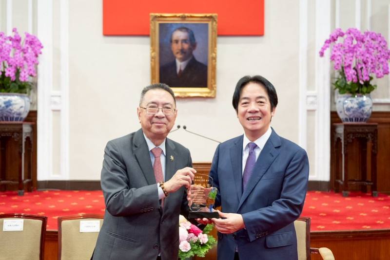 賴清德總統2日下午接見「2025年北美各地臺灣會館、臺灣中心暨臺灣協會回國訪問團」