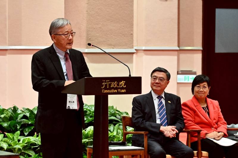 紐約臺灣會館理事賴弘典致詞