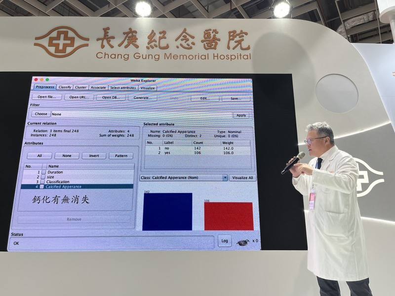 高雄長庚醫院骨科部運動醫學科醫師周文毅5日在成果發表記者會表示，研究團隊透過AI輔助分析，預測患者對體外震波治療反應，為全球首篇以人工智慧預測體外震波治療肩鈣化性肌腱炎療效的研究，登上國際期刊。
