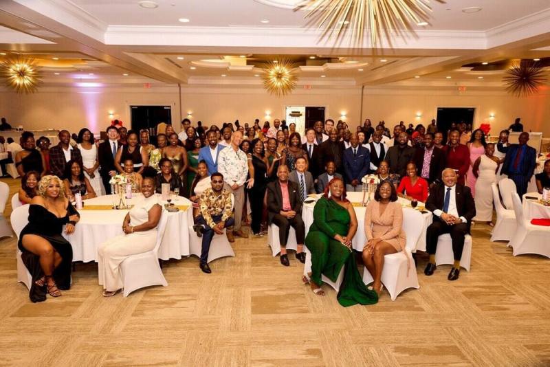 國合會駐聖克里斯多福及尼維斯技術團11月29日舉行「婦女賦權計畫」結案典禮。（國合會提供）