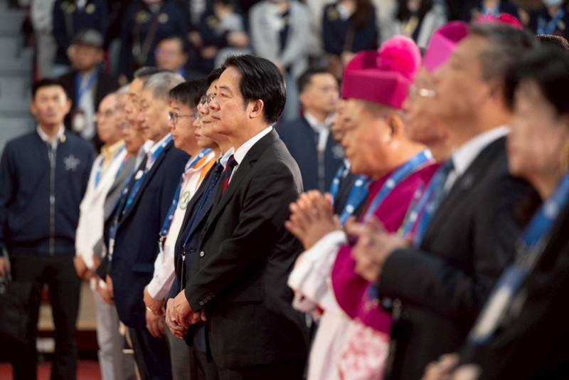 賴清德總統今（6）日上午出席「天主教輔仁大學創校100週年慶祝大會」