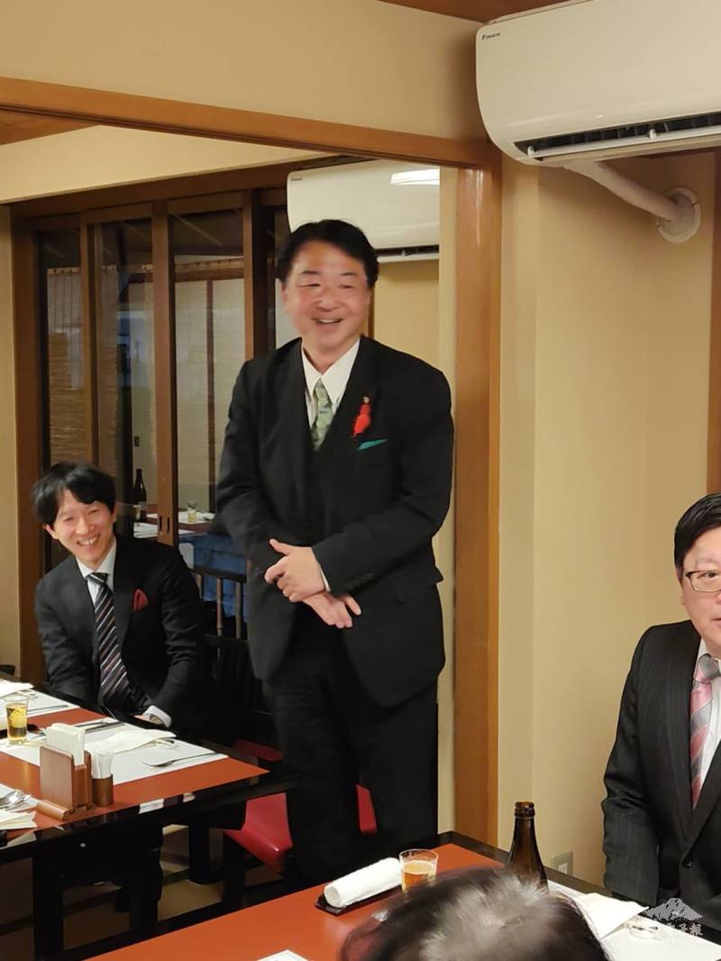 榮獲台南市榮譽市民的寺田一博致詞