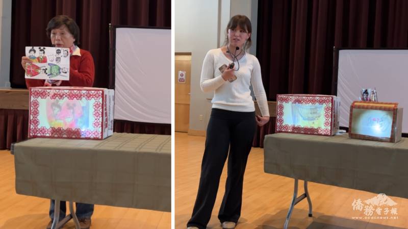 學員分享燈箱的臺灣記憶與人生故事