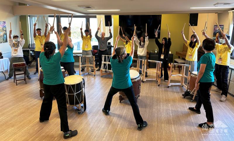 FASCA-SD members practice final performance in groups leading by Taiko Joy teachers.
