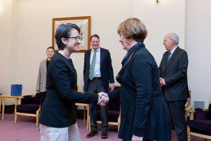 蕭美琴副總統8日上午接見「美國外交政策全國委員會」（NCAFP）訪團