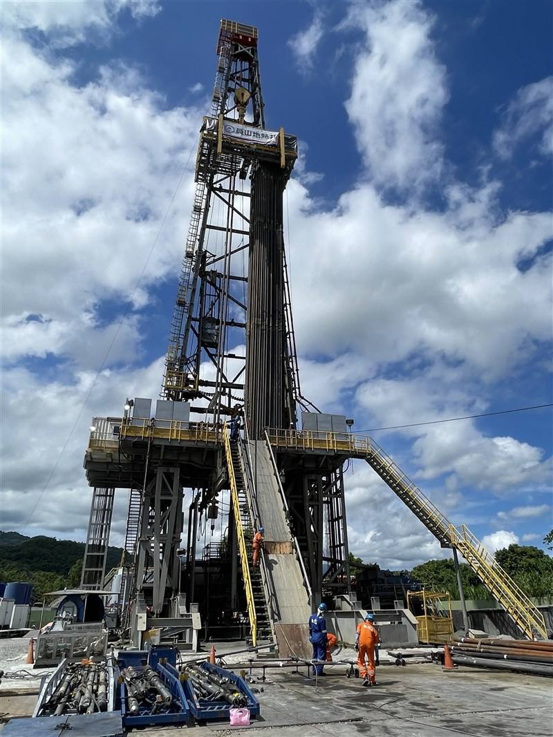 Taiwan's first deep geothermal test well in Yuanshan Township, Yilan County. Photo courtesy of the Academia Sinica