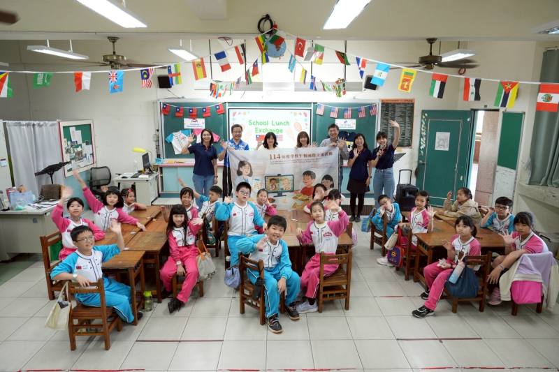 114年學校午餐國際交流活動-臺南市崇明國小與美國國小交流