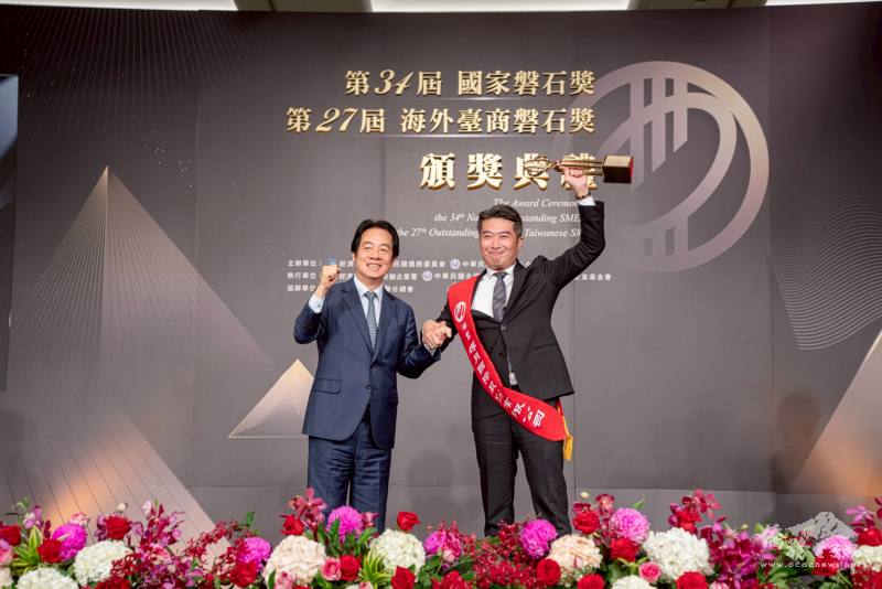 丁懿辰感謝團隊的支持與努力，更感謝僑委會針對海外僑臺商所提供的支援及輔導