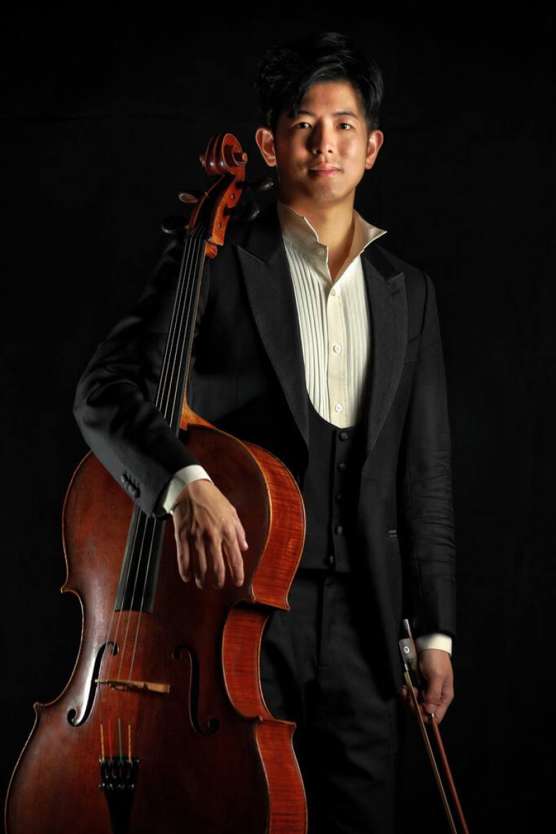 旅美大提琴家陳南呈（圖）返台，上任長榮交響樂團大提琴首席。（陳南呈提供）