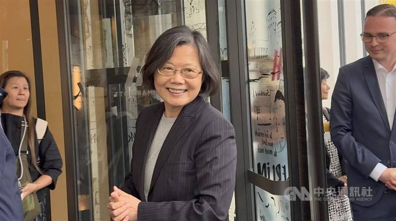 Former President Tsai Ing-wen visits Berlin in November. CNA file photo