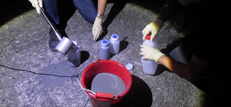 監控期間採集違法排放之大量泥漿廢水