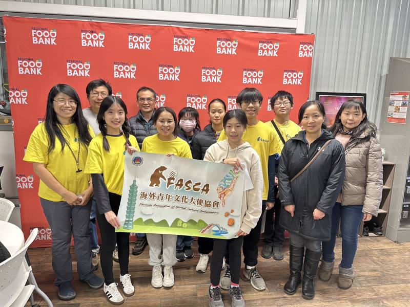 FASCA members take a group photo after finishing their volunteer work.