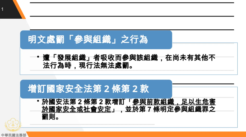 國家安全法修法說明