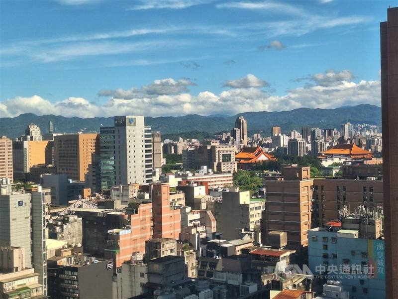圖為台北市建築景觀。（中央社檔案照片）