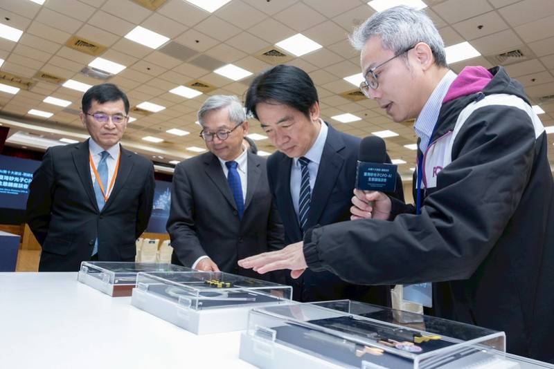 賴清德總統19日上午前往新竹出席「AI新十大建設－關鍵技術『臺灣矽光子CPO-AI生態鏈座談會』」