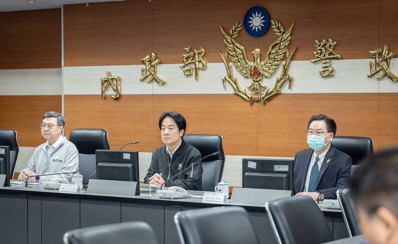 19日晚間北市發生隨機襲擊事件，賴清德總統20日上午前往內政部警政署聽取「1219北市隨機襲擊事件」專案進度報告