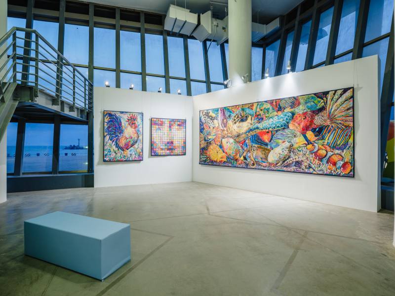 看海美術館展出藝術家劉棟特展《縫合風土─劉棟的當令風景個展》