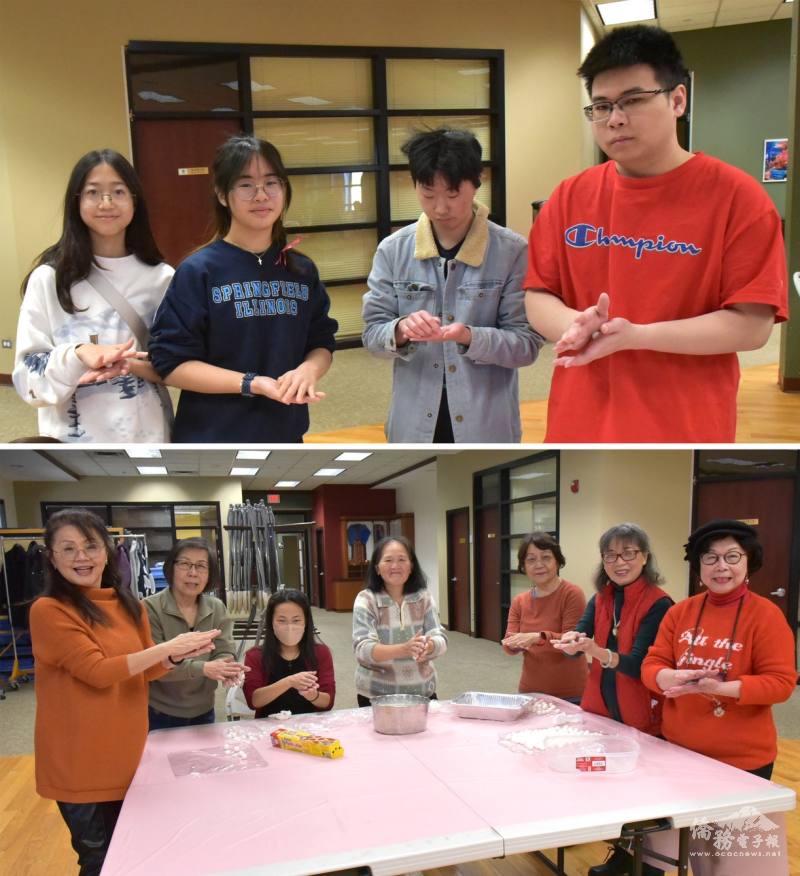 客家同鄉會多世代同聚搓湯圓