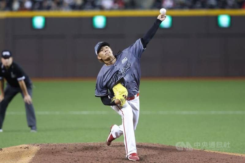 投手王維中。（中央社檔案照片）