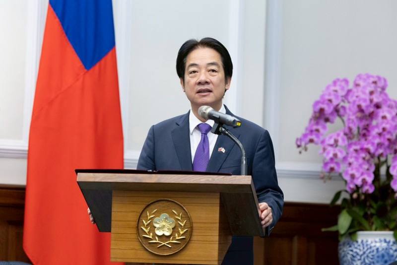 President Lai delivers remarks.