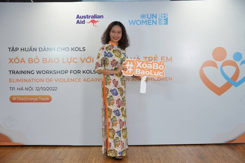 Nguyễn Thị Hoa was appointed ambassador for the Elimination of Violence Against Women and Children in Vietnam by UN Women in 2022. Photo courtesy of Nguyễn Thị Hoa