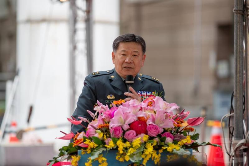 蔡局長於典禮中致詞。（軍聞社記者王進福攝）