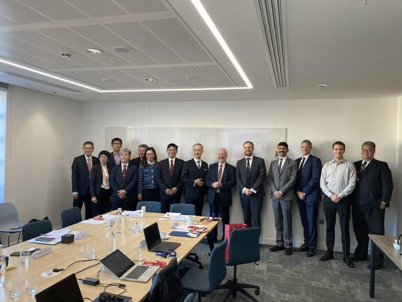 Director General Lee Chun-li of the Energy Administration leading a delegation to the UK to co-host the “7th Taiwan-UK Energy Dialogue” with the UK Department for Energy Security and Net Zero, UK Export Finance, and other agencies.