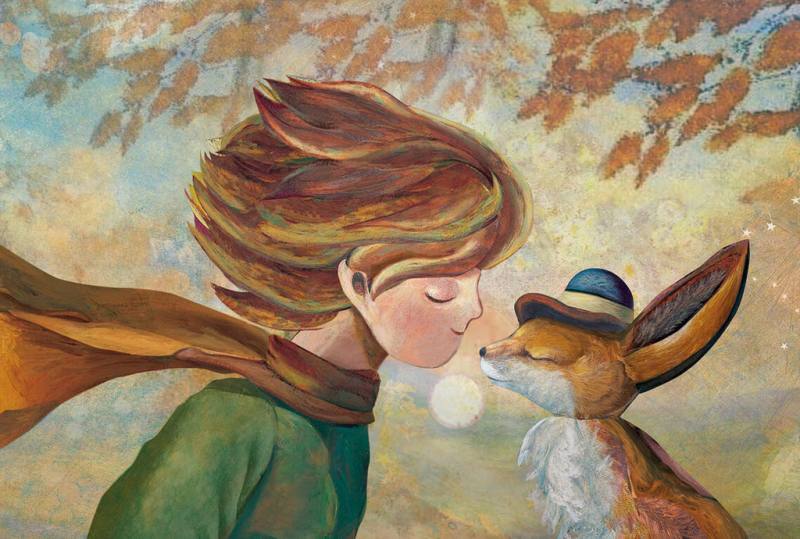 香港插畫藝術家Steven Choi在「小王子法國出版80週年呈獻－星空の軌跡」展覽展出作品「小王子」系列全新畫作，展期至2026年2月15日。（陋室五月 Zu & Pi提供）