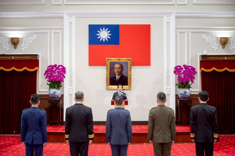 賴清德總統31日上午主持「中華民國115年1月份將官晉任授階典禮」