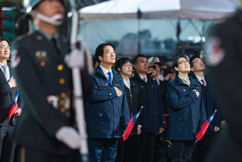 總統、副總統出席「115年元旦總統府升旗典禮」