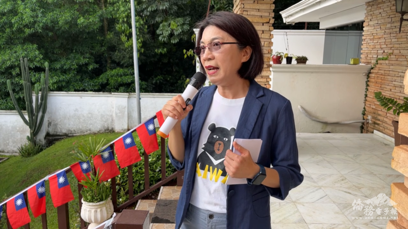 陳慧芬表示僑胞是臺灣海外最堅強的後盾