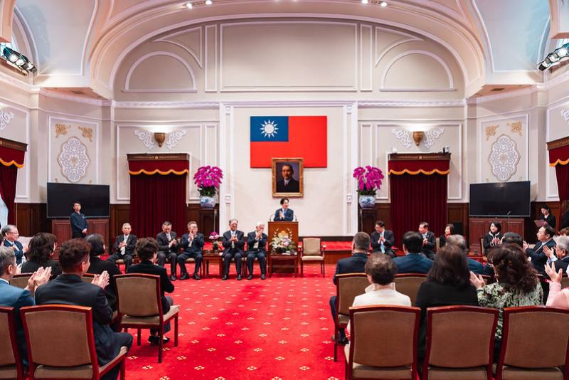 賴清德總統5日上午接見「中華民國進出口商業同業公會全國聯合會」