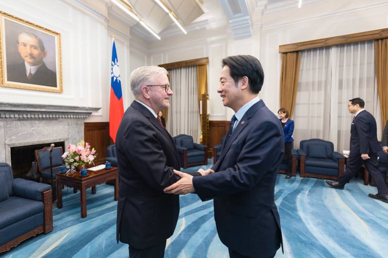 賴清德總統6日上午接見「歐洲議會議員團」